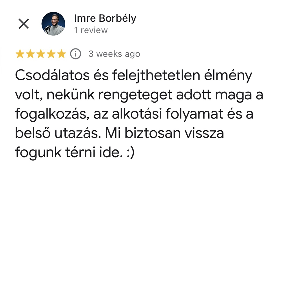 kotetlen-keramiaworkshop-15 Csodálatos és felejthetetlen élmény volt, nekünk rengeteget adott maga a fogalkozás, az alkotási folyamat és a belső utazás. Mi biztosan vissza fogunk térni ide.